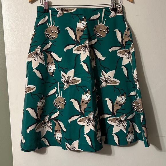 Dresses & Skirts - Green A-Line Knee-Length Skirt for Resort Wear